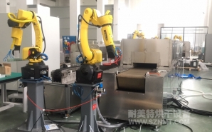 NMT-SDL-616 疫苗玻璃瓶特殊涂層工藝,預熱+固化自動化對接隧道爐烘烤線(蘇州?？松?